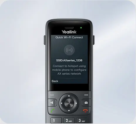 [YEA-AX83H] Teléfono IP inalámbrico Wi-Fi Yealink AX83H